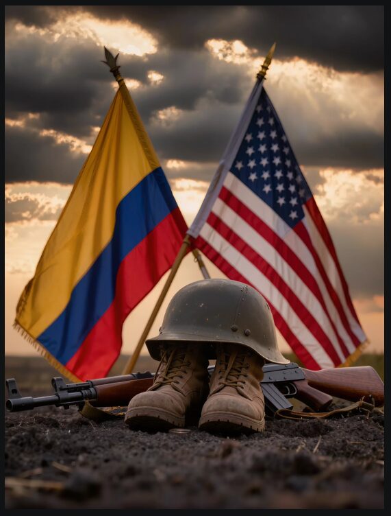 Image accompanying the article on the Colombian Air Force C-130 crash in Puerto Leguizamo and the soldiers feared dead.