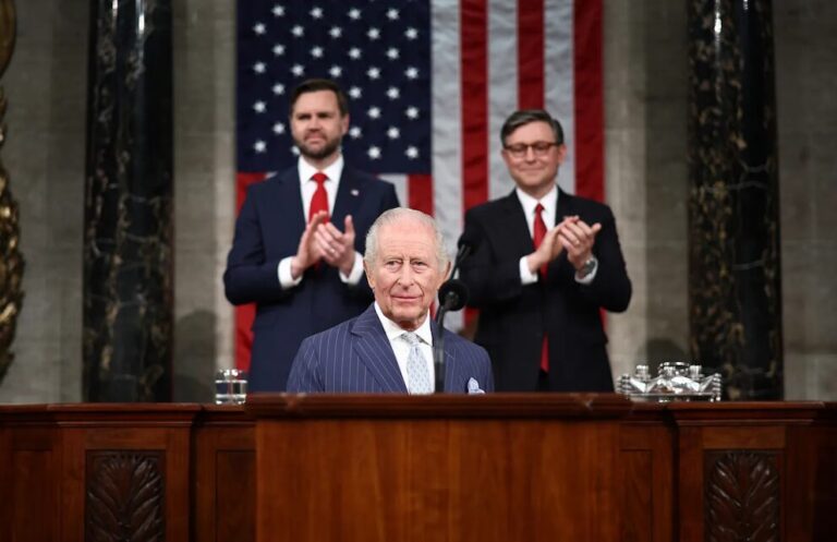 Image accompanying the article on King Charles III addressing a joint session of the US Congress and urging support for Ukraine’s war.