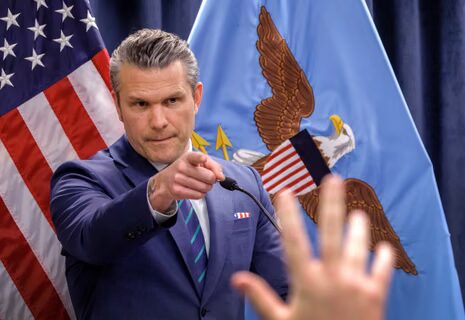 Image accompanying the article on Defense Secretary Pete Hegseth criticizing Europe for empty promises during the Iran conflict.