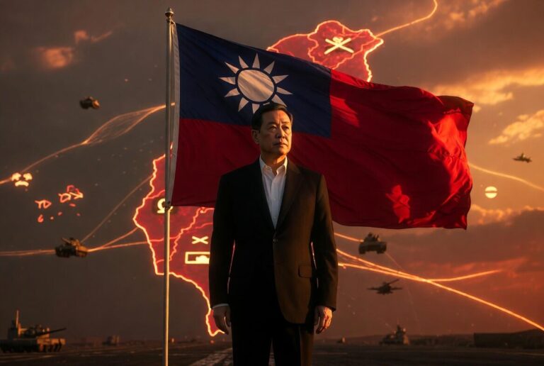 Image accompanying the article on Taiwan’s military drills simulating a Chinese blockade after the Strait of Hormuz crisis, as President Lai’s Africa trip is postponed.